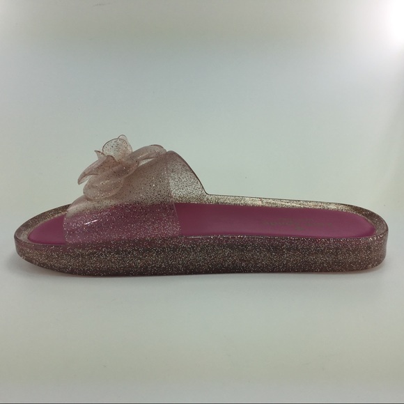 Kate Spade Glittery Jelly Flip Flop Pink Size 8B - Picture 5 of 8